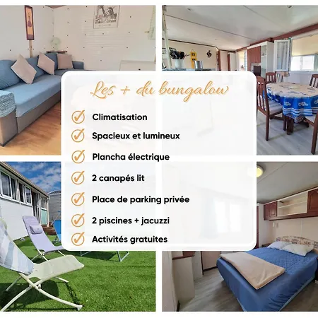 Mh218 Mobil-home, Clim, Piscines, 2km Plages Kemp Saint-Hilaire-de-Riez